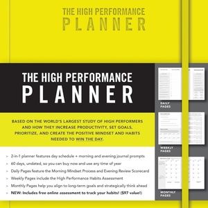 The High Performance Planner by Brendon Burchard